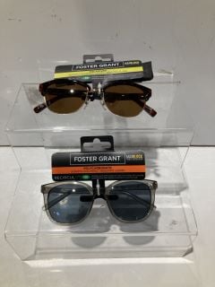 BOX OF SUNGLASSES TO INCLUDE FOREST GRANT POLYCARBONATE SUNGLASSES WITH UVA-UVB LENS PROTECTION