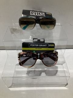 BOX OF SUNGLASSES TO INCLUDE FOREST GRANT POLYCARBONATE SUNGLASSES WITH UVA-UVB LENS PROTECTION