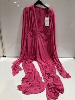 BOX OF PREMIUM DESIGNER APPAREL TO INCLUDE FOREVER UNIQUE PINK LONG SLEEVE DRESS SIZE 16