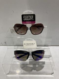 BOX OF SUNGLASSES TO INCLUDE FOREST GRANT POLYCARBONATE SUNGLASSES WITH UVA-UVB LENS PROTECTION