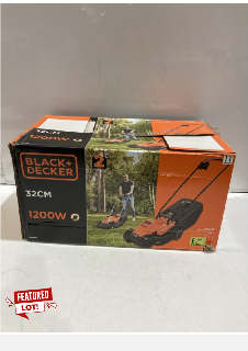 BLACK & DECKER POWERFUL 1200W 32CM COMPACT LAWN MOWER