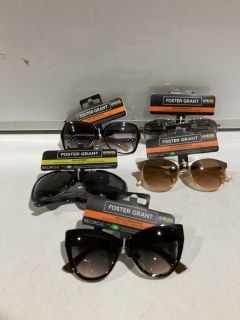 BOX OF SUNGLASSES TO INCLUDE FOREST GRANT POLYCARBONATE SUNGLASSES WITH UVA-UVB LENS PROTECTION