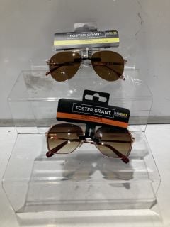 BOX OF SUNGLASSES TO INCLUDE FOREST GRANT POLYCARBONATE SUNGLASSES WITH UVA-UVB LENS PROTECTION