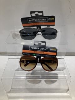 BOX OF SUNGLASSES TO INCLUDE FOREST GRANT POLYCARBONATE SUNGLASSES WITH UVA-UVB LENS PROTECTION