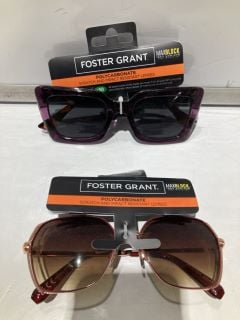 BOX OF SUNGLASSES TO INCLUDE FOREST GRANT POLYCARBONATE SUNGLASSES WITH UVA-UVB LENS PROTECTION