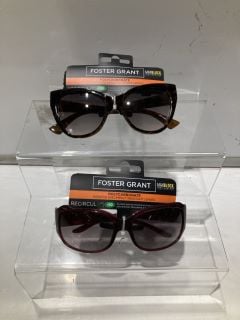 BOX OF SUNGLASSES TO INCLUDE FOREST GRANT POLYCARBONATE SUNGLASSES WITH UVA-UVB LENS PROTECTION