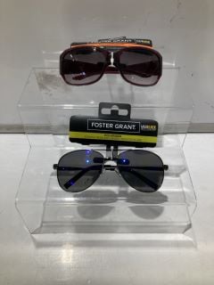 BOX OF SUNGLASSES TO INCLUDE FOREST GRANT POLYCARBONATE SUNGLASSES WITH UVA-UVB LENS PROTECTION