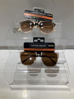 BOX OF SUNGLASSES TO INCLUDE FOREST GRANT POLARISED SUNGLASSES WITH UVA-UVB LENS PROTECTION