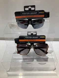 BOX OF SUNGLASSES TO INCLUDE FOREST GRANT POLYCARBONATE SUNGLASSES WITH UVA-UVB LENS PROTECTION