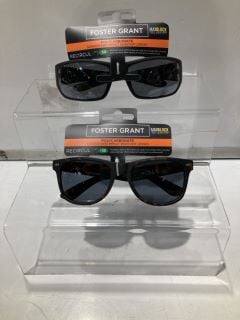 BOX OF SUNGLASSES TO INCLUDE FOREST GRANT POLYCARBONATE SUNGLASSES WITH UVA-UVB LENS PROTECTION