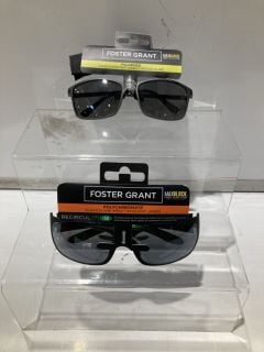 BOX OF SUNGLASSES TO INCLUDE FOREST GRANT POLARISED SUNGLASSES WITH UVA-UVB LENS PROTECTION