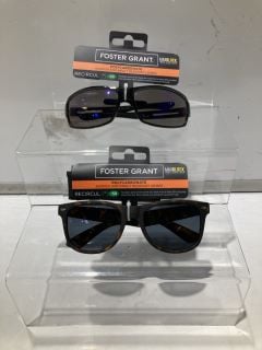 BOX OF SUNGLASSES TO INCLUDE FOREST GRANT POLYCARBONATE SUNGLASSES WITH UVA-UVB LENS PROTECTION