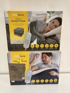 2X COSI160536 LUXURY HEATED THROW