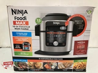 NINJA FOODI MAX 15 IN 1 SMART LID 7.5L MULTI COOKER AIR FRYER RRP £320