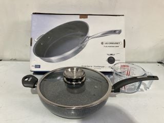 ITEMS TO INCLUDE LE CREUSET 3 PLY STAINLESS STEEL FRYING PAN RRP £139