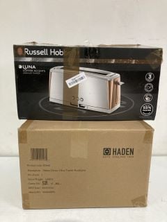 ITEMS TO INCLUDE RUSSELL HOBBS LUNA COPPER ACCENTS TOASTER RRP £55