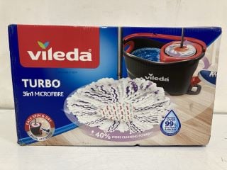 VILEDA SPIN MOP 3 IN 1 TURBO MOP & BUCKET SET RRP £45