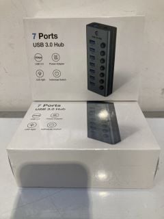 BOX OF 7 PORT USB C 3.0 HUBS