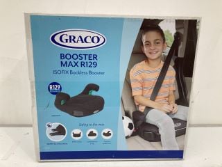 GRACO BOOSTER MAX R129 ISOFIX BACKLESS BOOSTER SEAT RRP £35