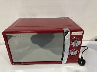 RUSSELL HOBBS FLAME RED MANUAL MICROWAVE RHMM701R RRP £79.99