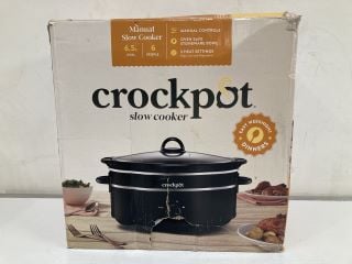 CROCKPOT SLOW COOKER 6.5L RRP £28