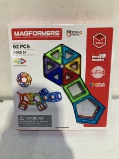 BOX TO INCLUDE MAGFORMERS 62PCS INTELLIGENT MAGNETIC CONSTRUCTION SET FOR BRAIN DEVELOPMENT