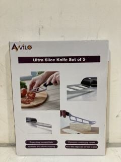 BOX TO INCLUDE ULTRA KNIFE SET OF 5, OBLONG TISSUE DISPENSER