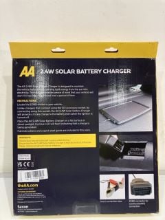 2.4W SOLAR BATTERY CHARGER RRP £27