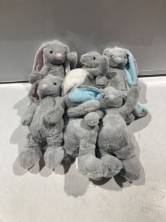 BOX OF ASSORTED ITEMS TO INCLUDE CHILDRENS GRAY RABBIT TEDDIES