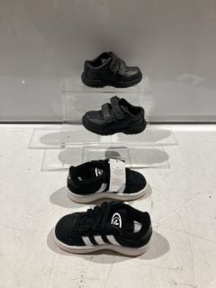 2 X ITEMS TO INCLUDE CHILDRENS TIMBERLAND TRAINERS BLACK SIZE 5