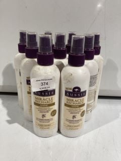 BOX OF AUSSIE MIRACLE RECHARGE SHINE LIGHTWEIGHT CONDITIONING SPRAY