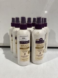 BOX OF AUSSIE MIRACLE RECHARGE SHINE LIGHTWEIGHT CONDITIONING SPRAY