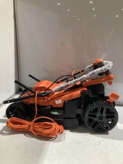 1 X BLACK DECKER + LAWN MOWER 38CM EASY STEER 1600W 12M POWER CORD RRP £140