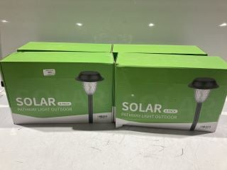 4 X ITEMS TO INCLUDE SOLAR PATHWAY LIGHT OUTDOOR 8 PACK