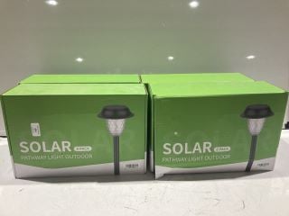 4 X ITEMS TO INCLUDE SOLAR PATHWAY LIGHT OUTDOOR 8 PACK