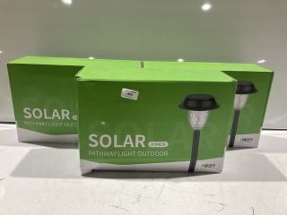 3 X ITEMS TO INCLUDE SOLAR PATHWAY LIGHT OUTDOOR 8 PACK