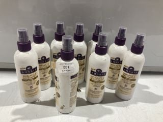 BOX OF AUSSIE MIRACLE RECHARGE SHINE LIGHTWEIGHT CONDITIONING SPRAY