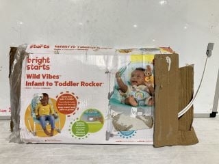 2 X ITEMS TO INCLUDE BRIGHT STARTS TODDLER RACKET