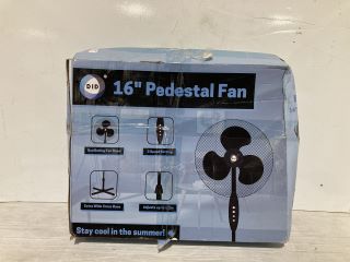 2 X ITEMS TO INCLUDE EL764A 16" PEDESTAL FAN