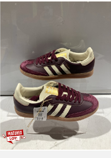 1 X ADIDAS SAMBA OG "MAROON" SNEAKERS SIZE UK 9 RRP £550