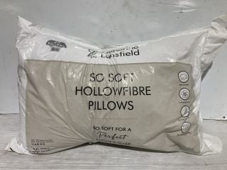 BOX OF ASSORTED ITEMS TO INCLUDE CATHERINE LANSFIELED SO SOFT HOLLOWFIBER PILLOWS