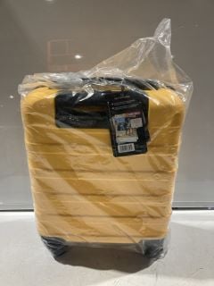 1 X TRAVEL SUITCASE LIGHTWEIGHT YELLOW