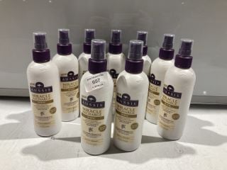 BOX OF AUSSIE MIRACLE RECHARGE SHINE LIGHTWEIGHT CONDITIONING SPRAY