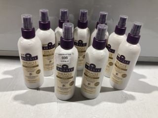 BOX OF AUSSIE MIRACLE RECHARGE SHINE LIGHTWEIGHT CONDITIONING SPRAY