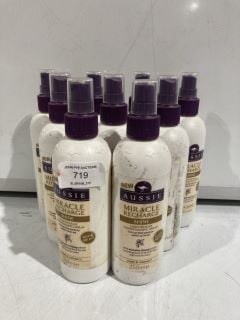 BOX OF AUSSIE MIRACLE RECHARGE SHINE LIGHTWEIGHT CONDITIONING SPRAY