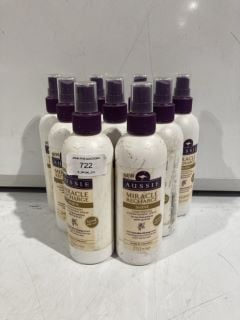 BOX OF AUSSIE MIRACLE RECHARGE SHINE LIGHTWEIGHT CONDITIONING SPRAY