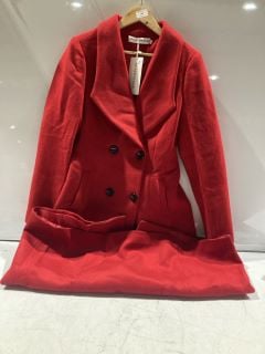 1 X PLAERPENER LADIES COAT RED SIZE 12