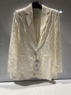 1 X MNG LADIES WHITE BLAZER JACKET SIZE S