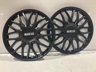 3 X ITEMS TO INCLUDE SPARCO CORSA WHEEL COVERS