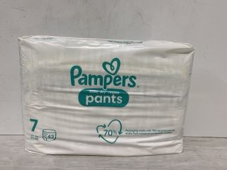 1 X PAMPERS PANTS SIZE 7